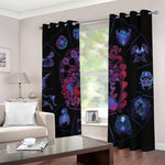 Sagittarius And Astrological Signs Print Blackout Grommet Curtains