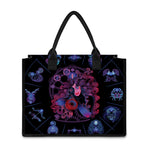 Sagittarius And Astrological Signs Print Canvas Tote Bag
