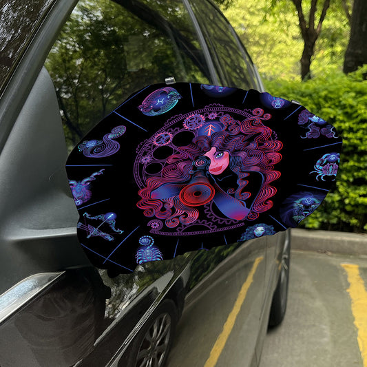 Sagittarius And Astrological Signs Print Car Side Mirror Covers