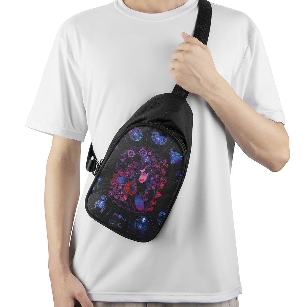 Sagittarius And Astrological Signs Print Chest Bag