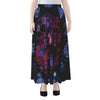 Sagittarius And Astrological Signs Print Chiffon Maxi Skirt