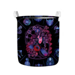 Sagittarius And Astrological Signs Print Collapsible Laundry Basket