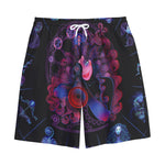 Sagittarius And Astrological Signs Print Cotton Shorts