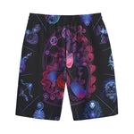 Sagittarius And Astrological Signs Print Cotton Shorts