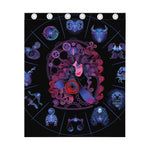 Sagittarius And Astrological Signs Print Curtain