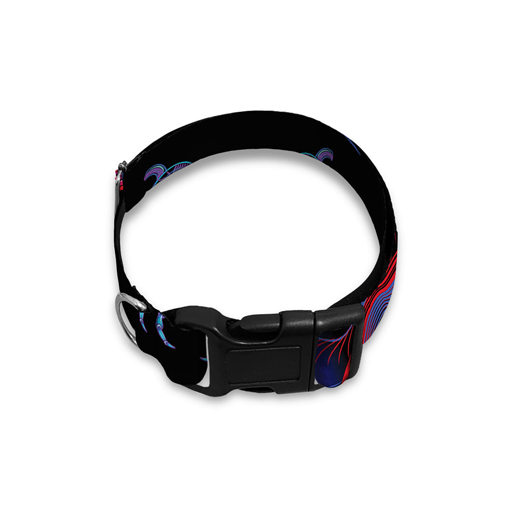 Sagittarius And Astrological Signs Print Dog Collar