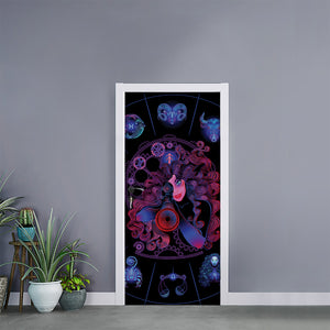 Sagittarius And Astrological Signs Print Door Sticker