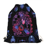 Sagittarius And Astrological Signs Print Drawstring Bag