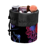 Sagittarius And Astrological Signs Print Drawstring Makeup Bag