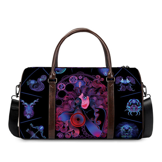 Sagittarius And Astrological Signs Print Duffle Bag