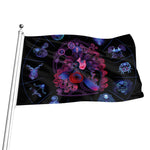 Sagittarius And Astrological Signs Print Flag