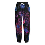 Sagittarius And Astrological Signs Print Fleece Lined Knit Pants