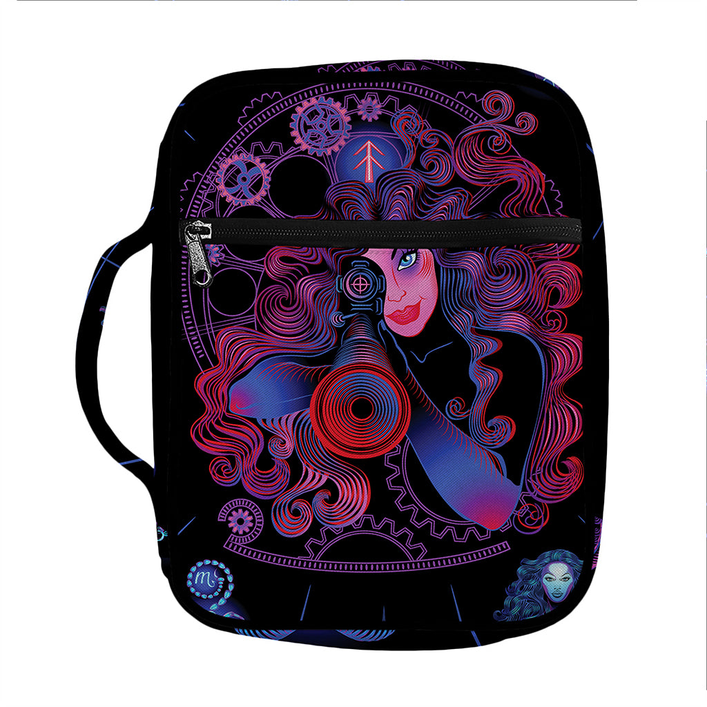 Sagittarius And Astrological Signs Print Front Pocket Bible Bag