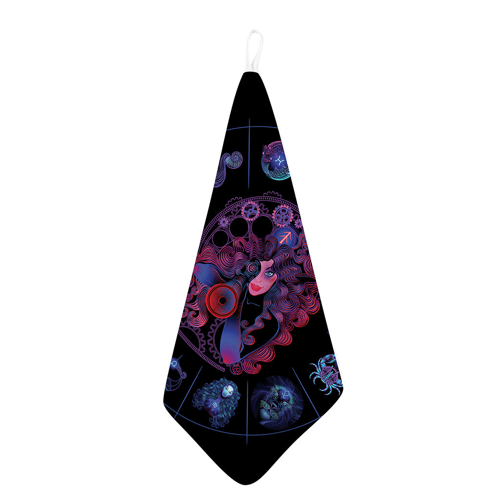 Sagittarius And Astrological Signs Print Hand Towel