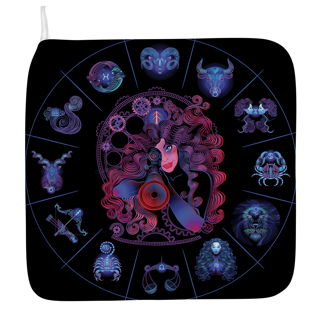 Sagittarius And Astrological Signs Print Hand Towel