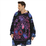 Sagittarius And Astrological Signs Print Hoodie Blanket