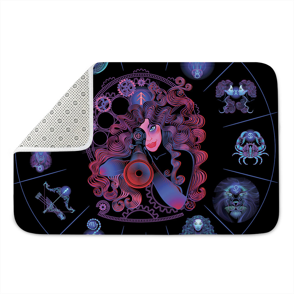 Sagittarius And Astrological Signs Print Indoor Door Mat