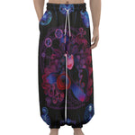 Sagittarius And Astrological Signs Print Lantern Pants