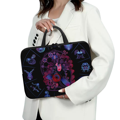 Sagittarius And Astrological Signs Print Laptop Sleeve With Handle