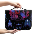 Sagittarius And Astrological Signs Print Leather Bible Cover