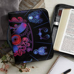 Sagittarius And Astrological Signs Print Leather Bible Cover