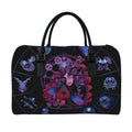 Sagittarius And Astrological Signs Print Leather Duffel Bag