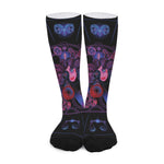 Sagittarius And Astrological Signs Print Long Socks