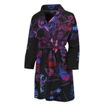 Sagittarius And Astrological Signs Print Men's Bathrobe