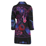 Sagittarius And Astrological Signs Print Men's Bathrobe