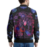Sagittarius And Astrological Signs Print Men's Bomber Jacket