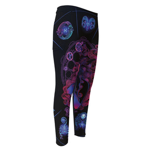 Sagittarius And Astrological Signs Print Men's Compression Pants