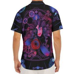 Sagittarius And Astrological Signs Print Men's Deep V-Neck Shirt