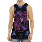 Sagittarius And Astrological Signs Print Men's Muscle Tank Top