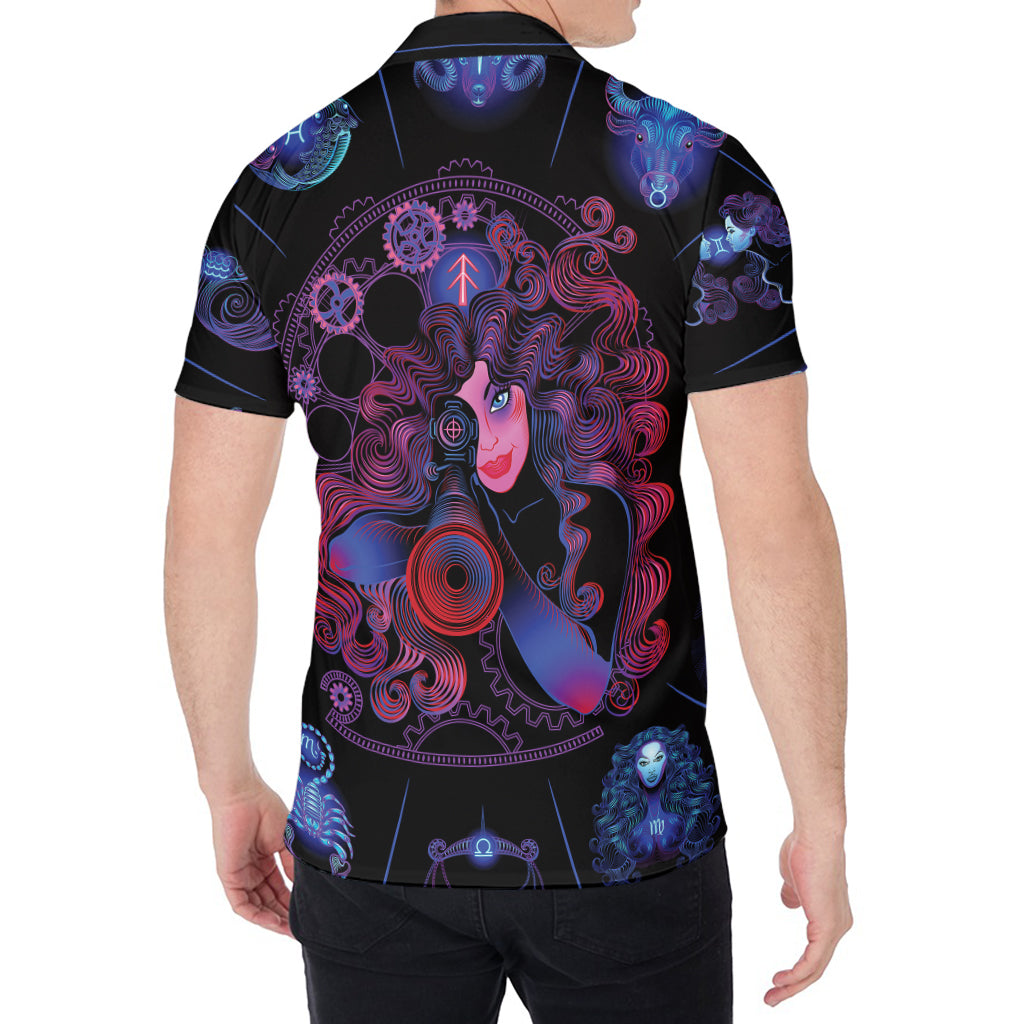 Sagittarius And Astrological Signs Print Men's Shirt