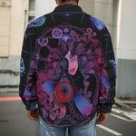 Sagittarius And Astrological Signs Print Men's Shirt Jacket