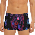 Sagittarius And Astrological Signs Print Men's Short Boxer Briefs