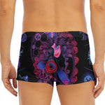 Sagittarius And Astrological Signs Print Men's Short Boxer Briefs