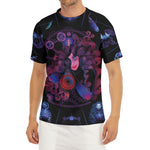 Sagittarius And Astrological Signs Print Men's Short Sleeve Rash Guard