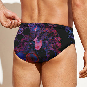 Sagittarius And Astrological Signs Print Men's Swim Briefs