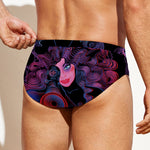 Sagittarius And Astrological Signs Print Men's Swim Briefs