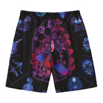 Sagittarius And Astrological Signs Print Men's Swim Trunks