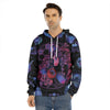 Sagittarius And Astrological Signs Print Men's Velvet Pullover Hoodie