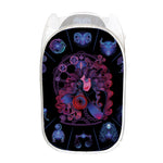 Sagittarius And Astrological Signs Print Mesh Laundry Hamper