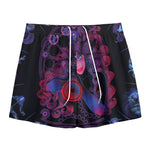Sagittarius And Astrological Signs Print Mesh Shorts