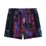 Sagittarius And Astrological Signs Print Mesh Shorts