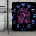Sagittarius And Astrological Signs Print Polyester Shower Curtain