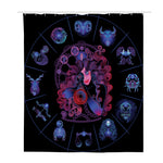 Sagittarius And Astrological Signs Print Polyester Shower Curtain