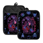 Sagittarius And Astrological Signs Print Pot Holders With Pocket