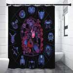 Sagittarius And Astrological Signs Print Premium Shower Curtain