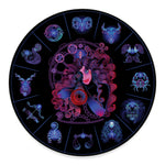 Sagittarius And Astrological Signs Print Round Floor Mat